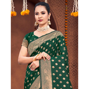 green-floral-woven-banarasi-silk-saree-5
