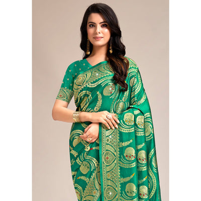 green-woven-banarasi-silk-saree-with-tassels-13