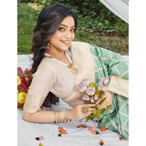 green-woven-cotton-silk-saree-with-tassels-11