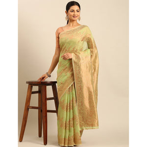green-floral-woven-cotton-silk-saree-9