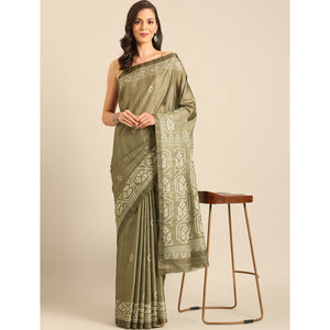 green-digital-print-cotton-saree