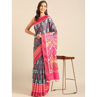 grey-digital-patola-printed-cotton-blend-saree