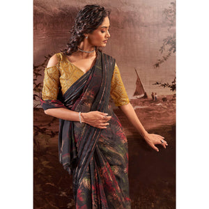 grey-floral-printed-georgette-saree-14