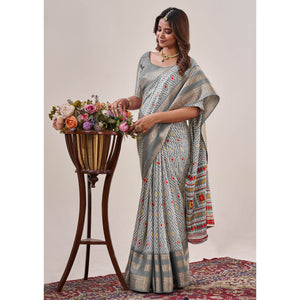 grey-ikkat-printed-with-jacquard-border-cotton-silk-saree