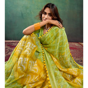 green-yellow-ikkat-printed-mul-mul-cotton-saree