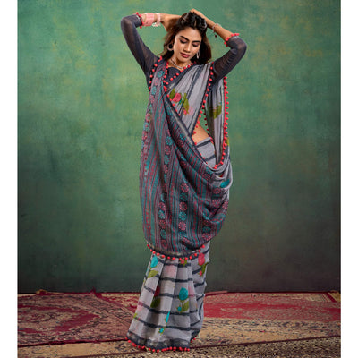 grey-floral-printed-mul-mul-cotton-saree