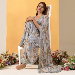 grey-floral-printed-chiffon-saree-with-designer-border