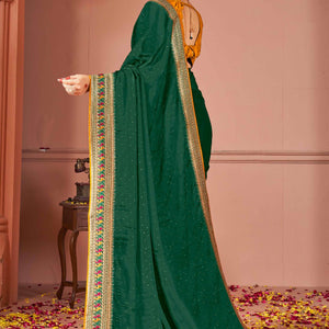green-swarovski-work-satin-rangoli-saree-with-embroidered-border