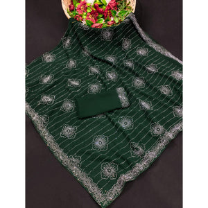green-floral-swarovski-work-georgette-saree