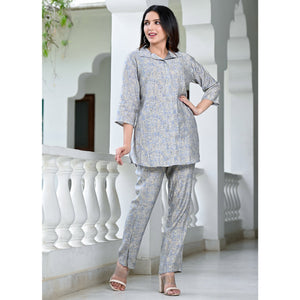 grey-floral-printed-chanderi-co-ord-set