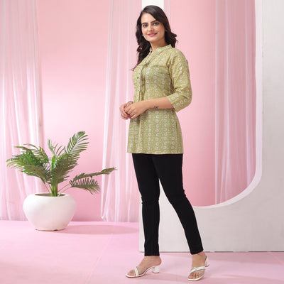 green-foil-printed-pure-cotton-top