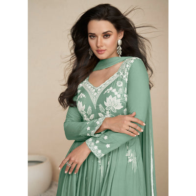 green-lucknowi-embroidered-rayon-palazzo-suit-1
