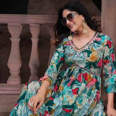 green-floral-printed-rayon-alia-cut-salwar-suit