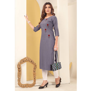 grey-floral-embroidered-art-silk-kurti