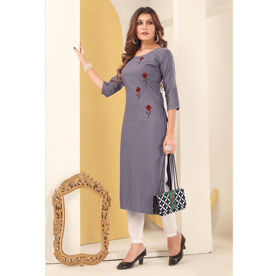 grey-floral-embroidered-art-silk-kurti