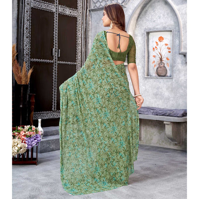 green-floral-printed-georgette-saree-16