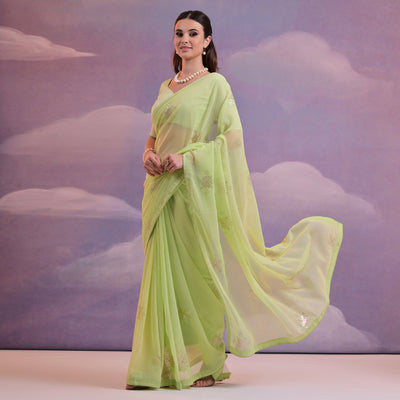 green-sequins-embroidered-georgette-saree-8