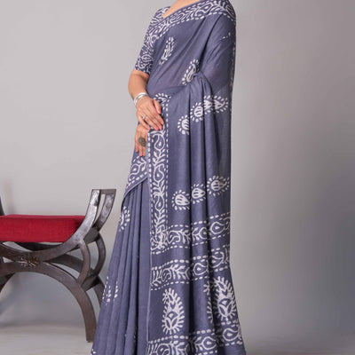 grey-batik-printed-chanderi-cotton-silk-saree