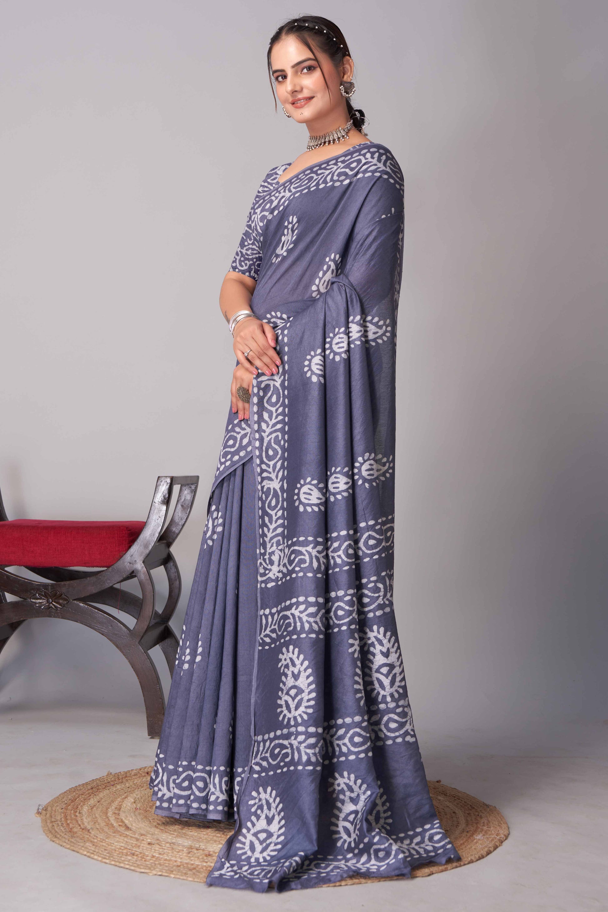 grey-batik-printed-chanderi-cotton-silk-saree