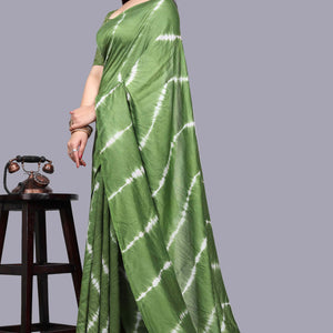 green-leheriya-printed-chanderi-cotton-silk-lagdi-patta-saree