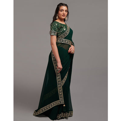 green-sequins-embroidered-border-chinon-saree