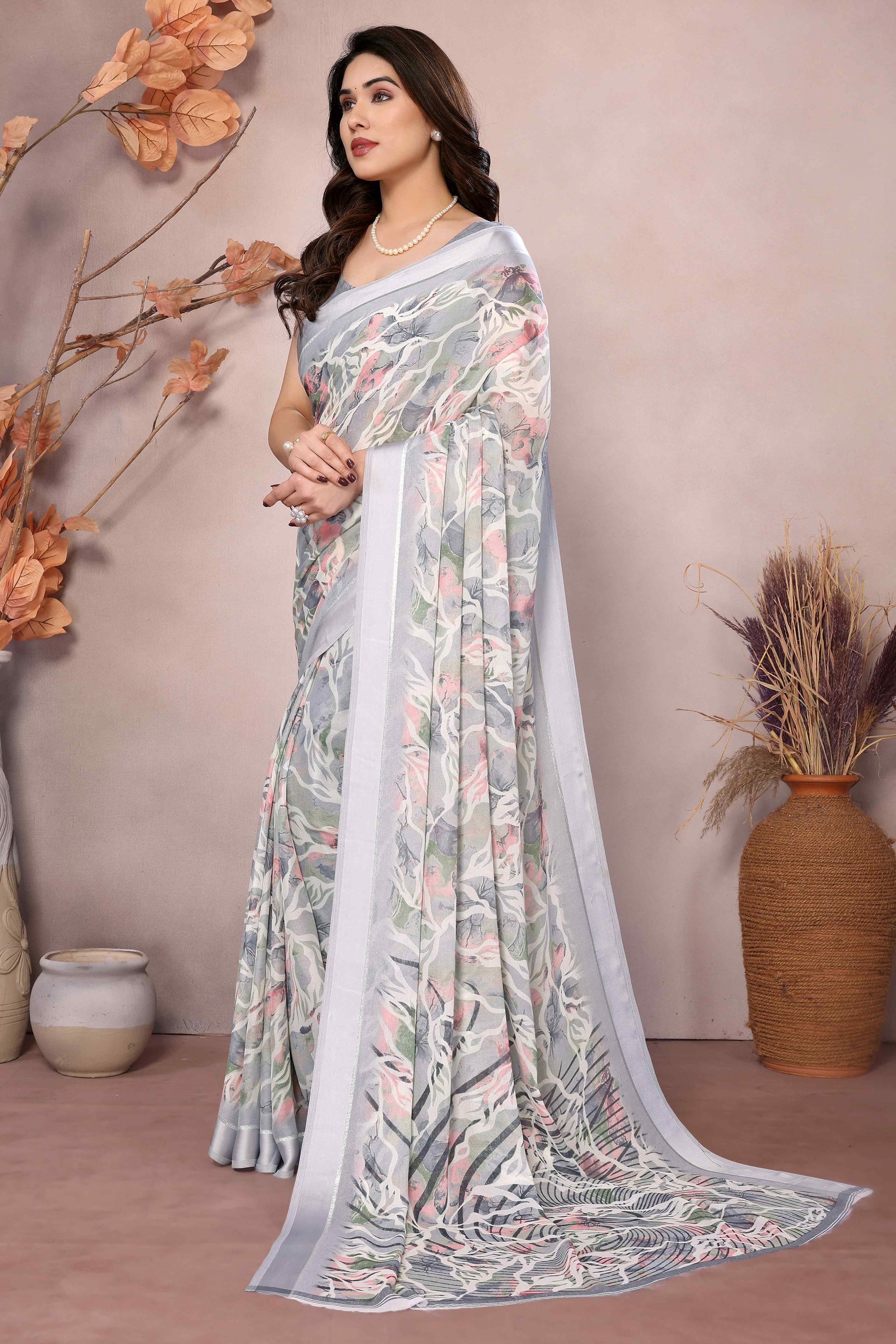 grey-floral-printed-moss-art-silk-saree