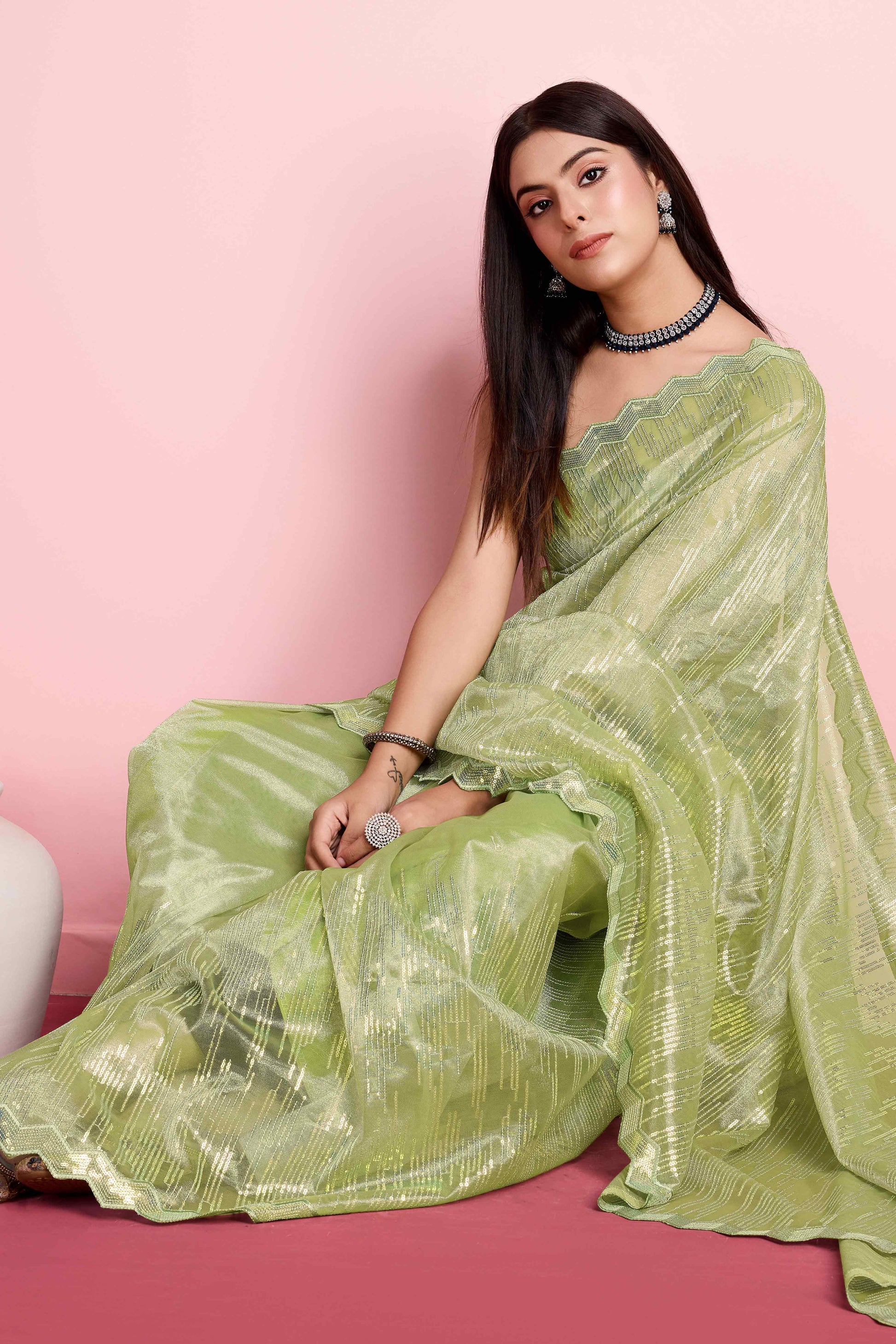 green-sequins-embroidered-silver-twill-net-saree