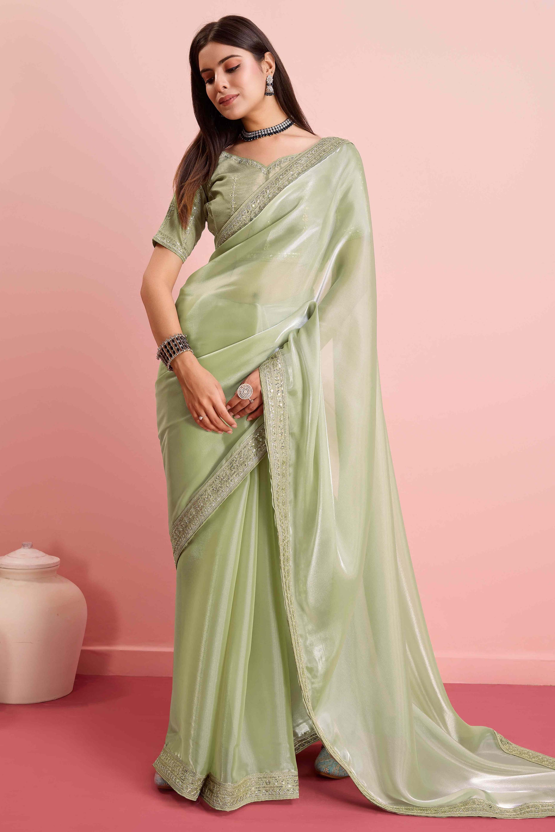 green-solid-with-floral-sequins-embroidered-jimmy-choo-tissue-saree