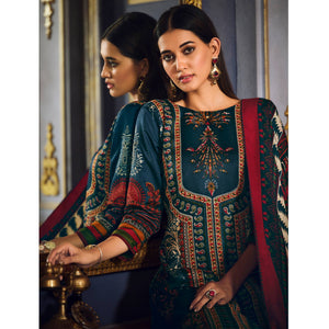 Morpich Digital Printed Pashmina Woolen Suit