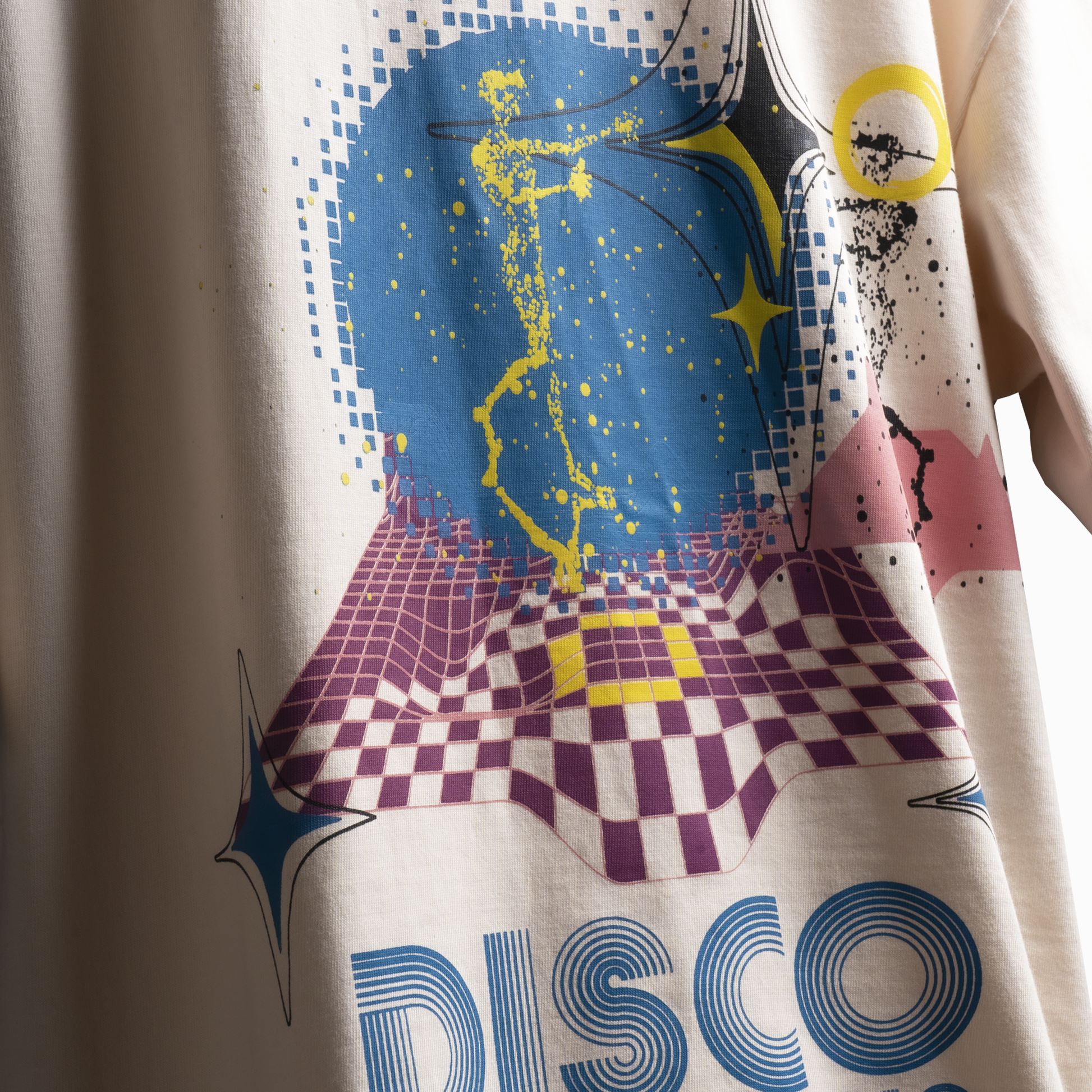Superkicks | STARRY DISCO T-SHIRT  { PEACH