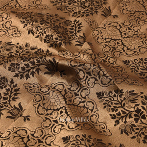 Black Coffee With Golden Work Pure Kanjivaram Silk Saree