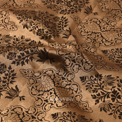 Black Coffee With Golden Work Pure Kanjivaram Silk Saree