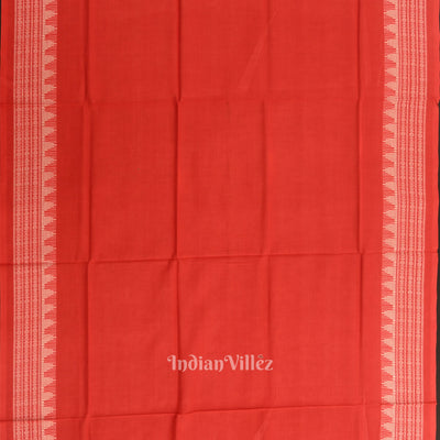 Blue with Red Doll Odisha Ikat  Sambalpuri Dress Material & Dupatta
