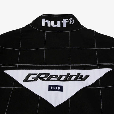 HUF | X GREDDY RACING TEAM JACKET  { BLACK/WHITE