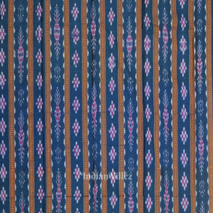 Blue Mehendi Green  Pasapali Sambalpuri Cotton Dress set with Dupatta