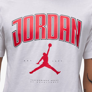 JORDAN | JORDAN T-SHIRT { WHITE/GYM RED/GYM RED