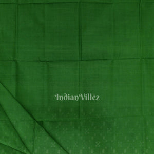 Black Green Odisha Ikat Pasapali Motif Sambalpuri Silk Saree