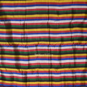 Multicolour Stripped Odisha Ikat Contemporary Designer Saree