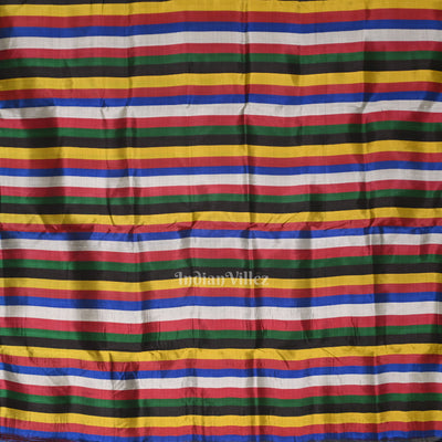 Multicolour Stripped Odisha Ikat Contemporary Designer Saree