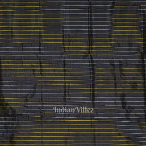 Black Hindi Varnamala Contemporary Designer Silk Saree