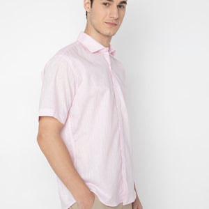 Cotton Linen Half Sleeve Shirt
