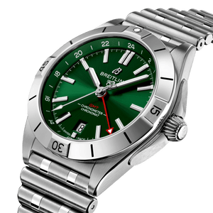 Breitling Chronomat Automatic GMT Green Dial Men 40mm