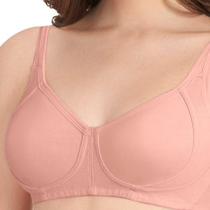 Cool Contour Non-padded Non-wired Support Bra - Impatiens-Pink