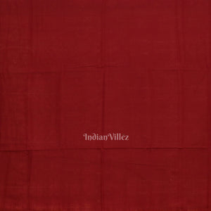 Red Maroon Tribal Theme Odisha Sambalpuri Pure Cotton Saree