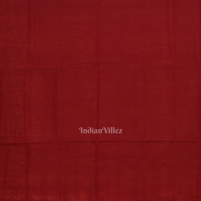 Red Maroon Tribal Theme Odisha Sambalpuri Pure Cotton Saree