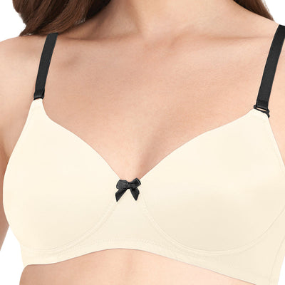 Smooth Dreams Padded Non-wired T-shirt Bra - Whitesmoke