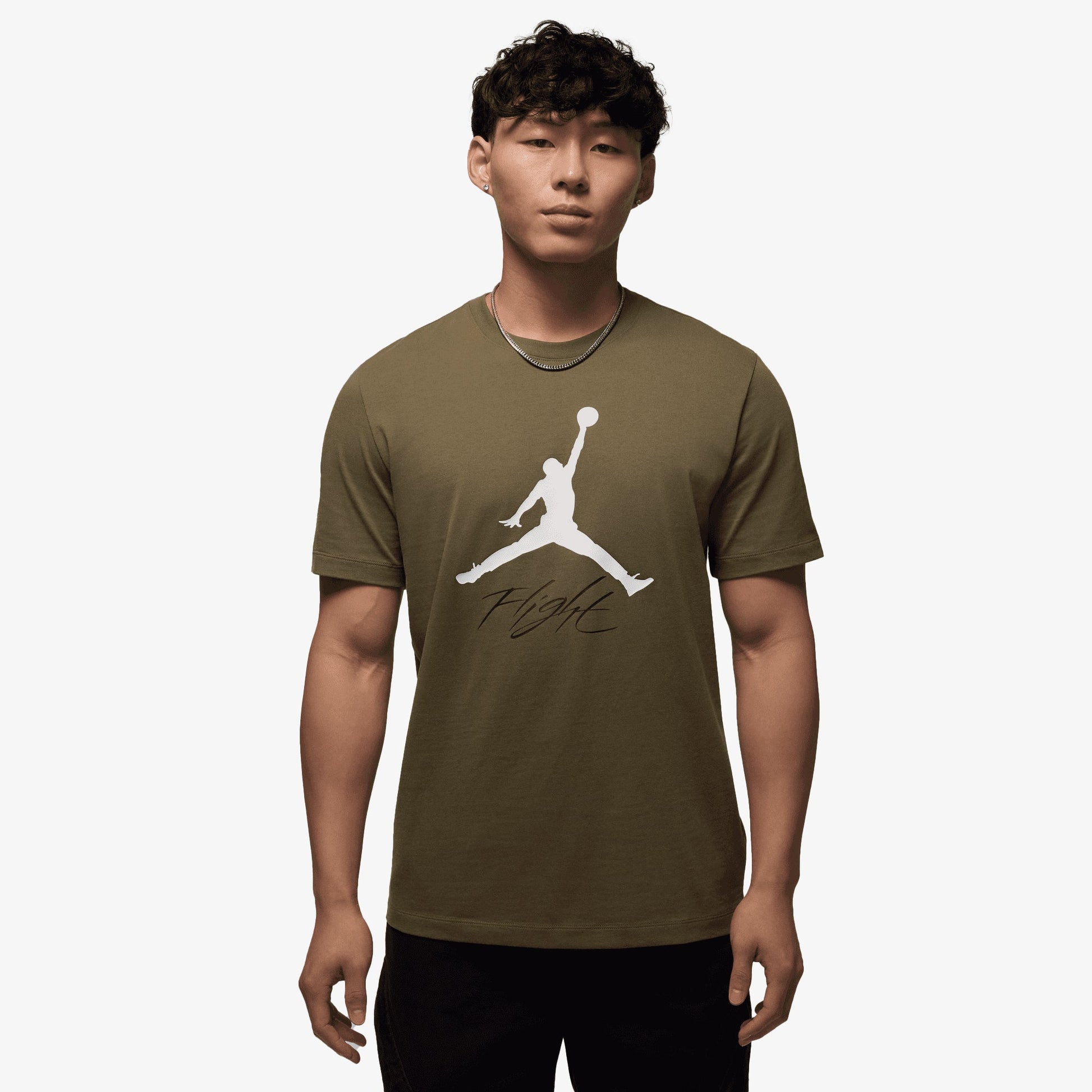 JORDAN | JUMPMAN FLIGHT { MEDIUM OLIVE/WHITE