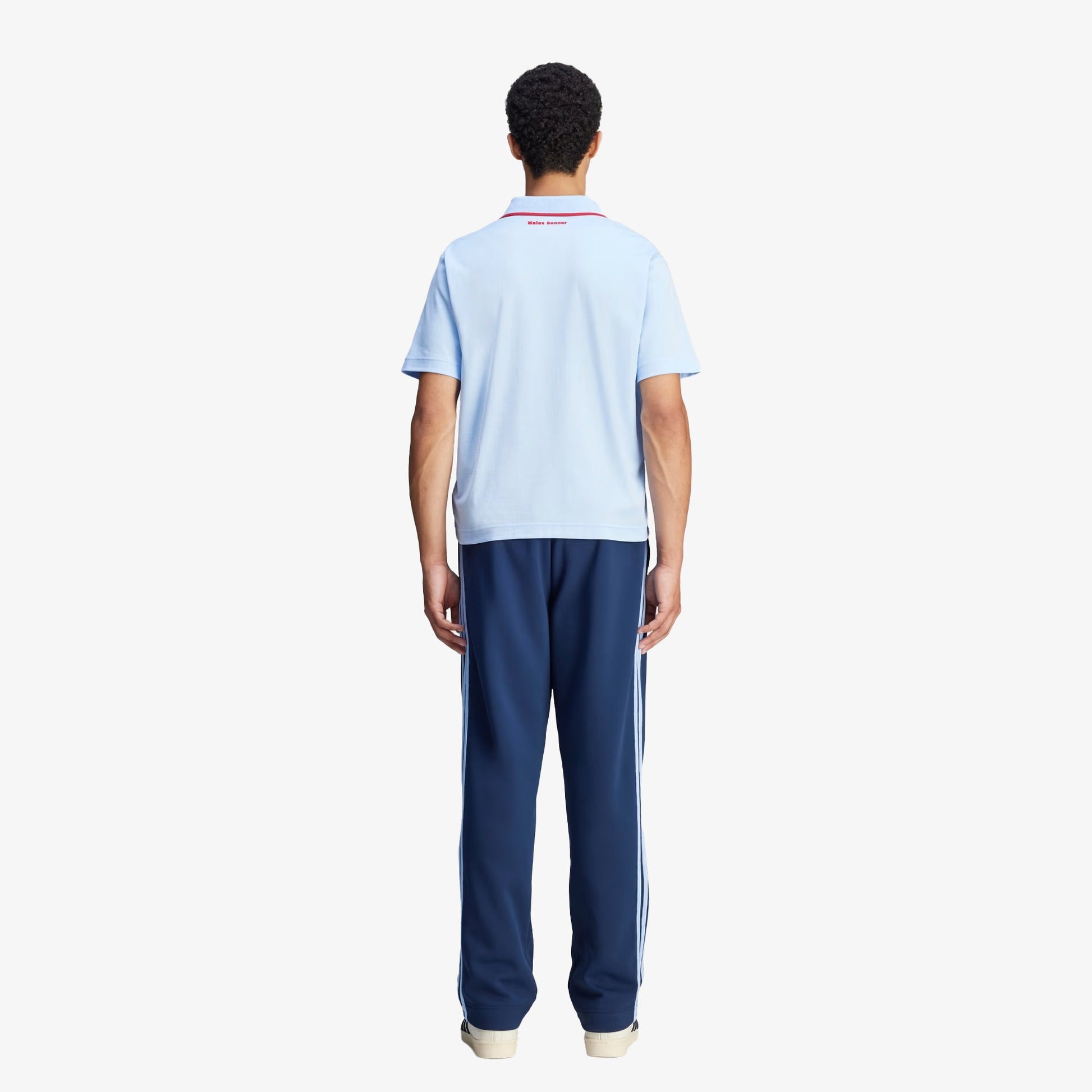 ADIDAS ORIGINALS | WALES BONNER SHORT SLEEVE POLO SHIRT { GLOW BLUE