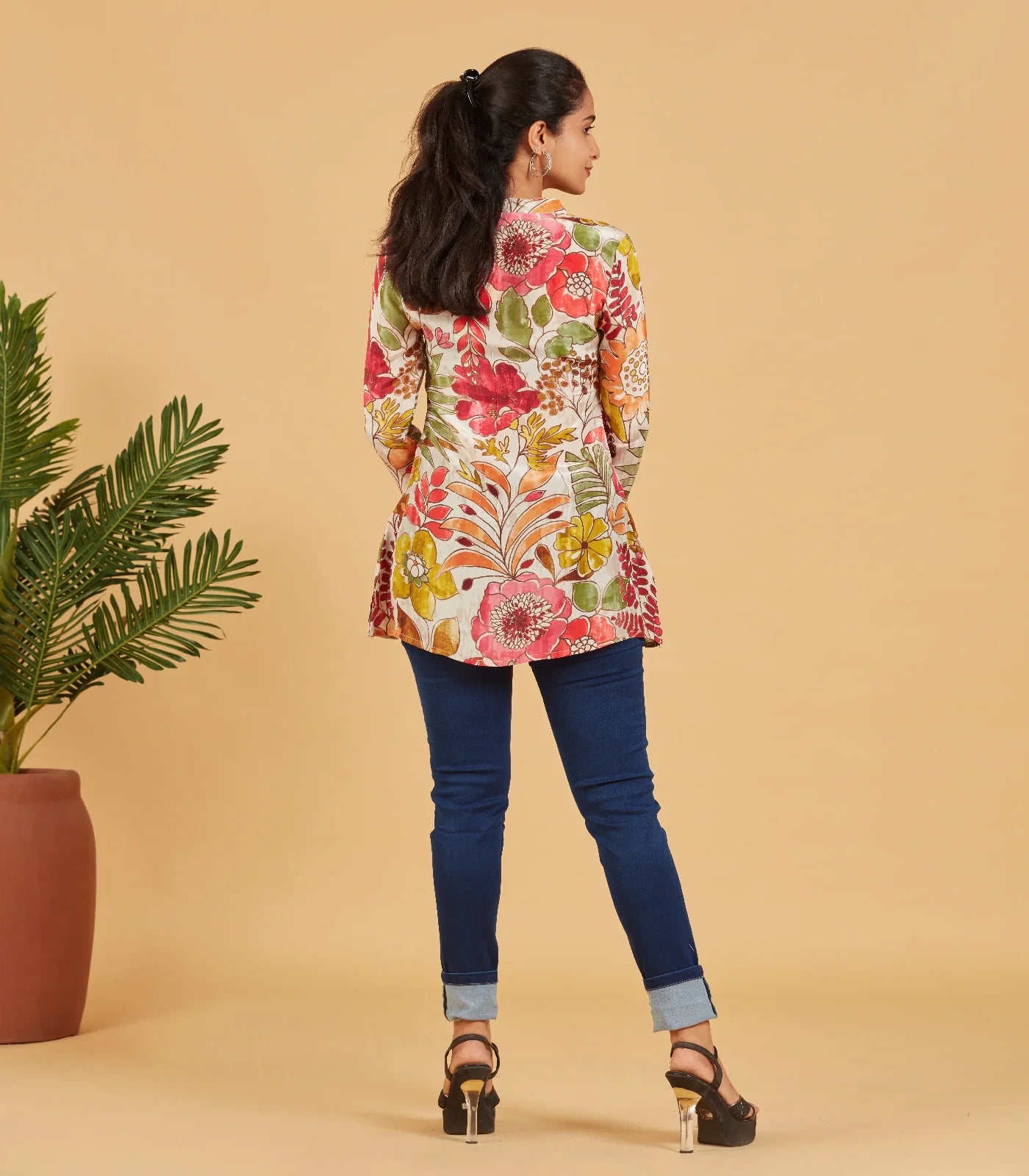 Multi Colour Floral Short Top