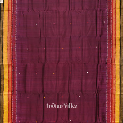 Maroon Kathiphera Doli Barat Theme Khandua Silk Saree